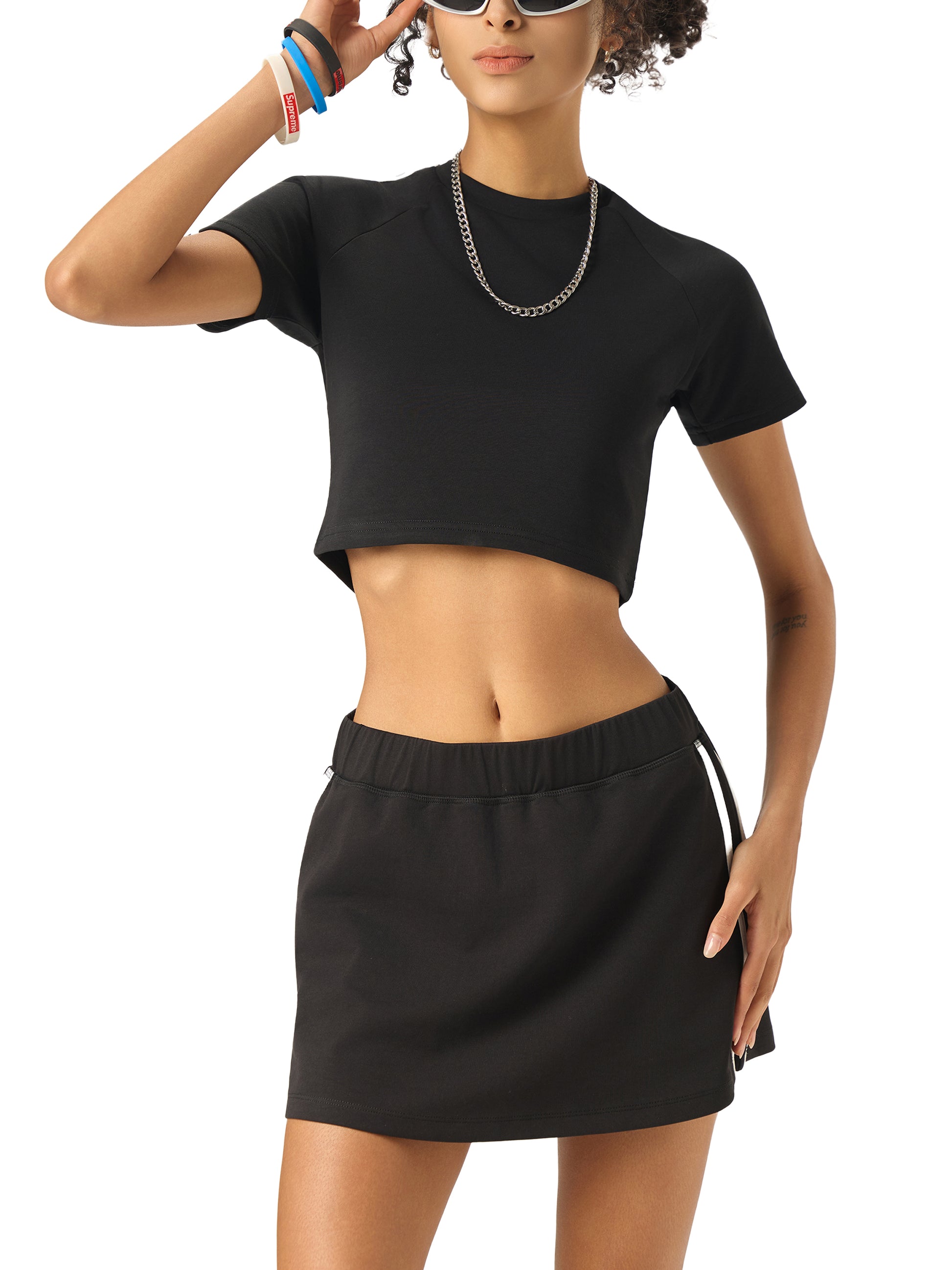 croptop,tops,shorts
